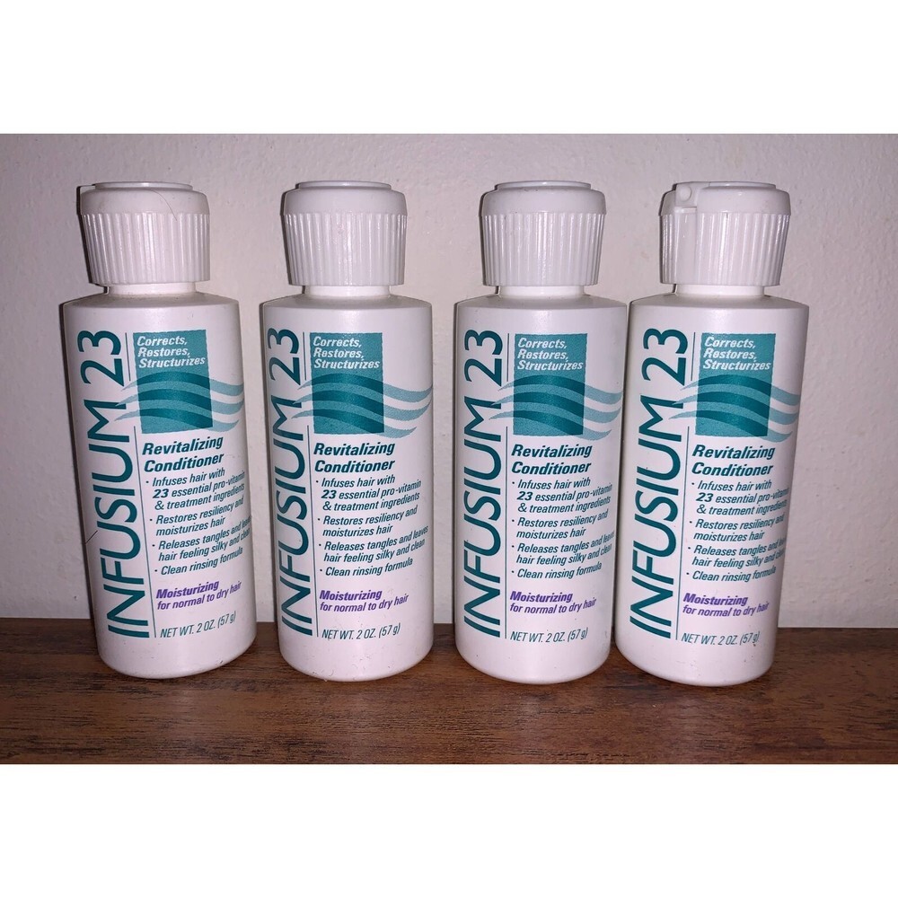 4 x Infusium 23 Revitalizing Conditioner Colored/ Permed Moisturizing 2 oz NEW